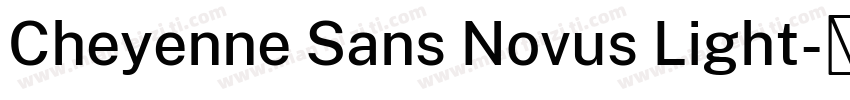 Cheyenne Sans Novus Light字体转换